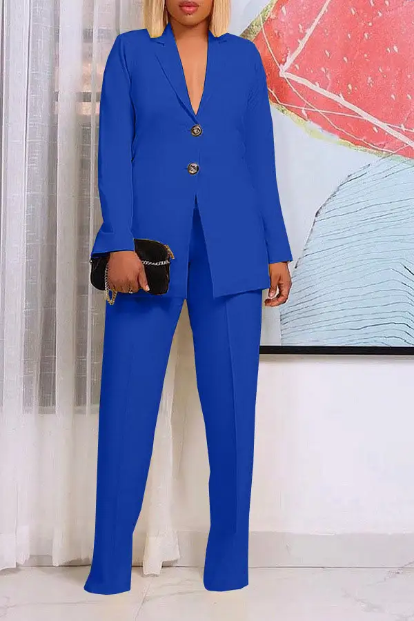Notched Lapel OL Pant Set
