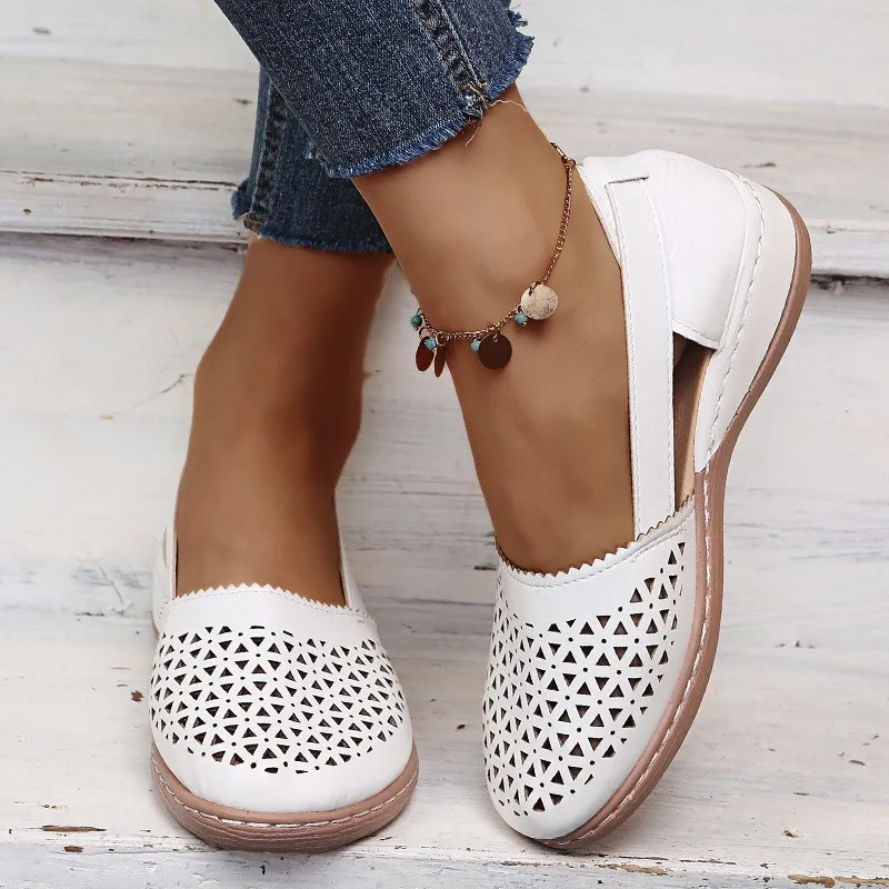 Women Wedges Orthopedic Hollow Out Vintage Sandals