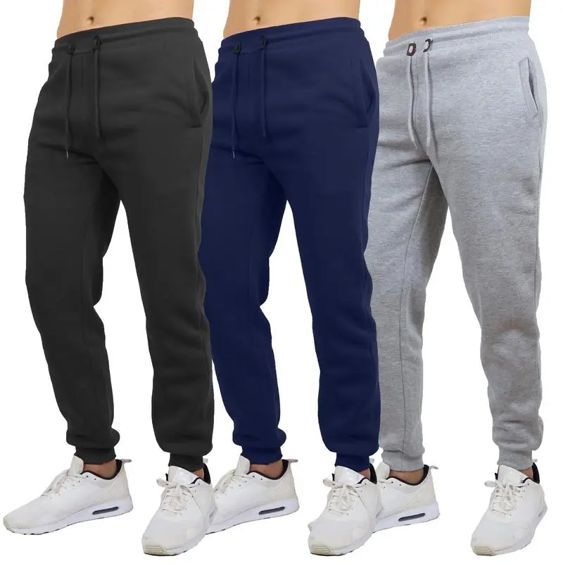 Men's Fleece Jogger Sweatpants – Athletic Fit with Drawstring