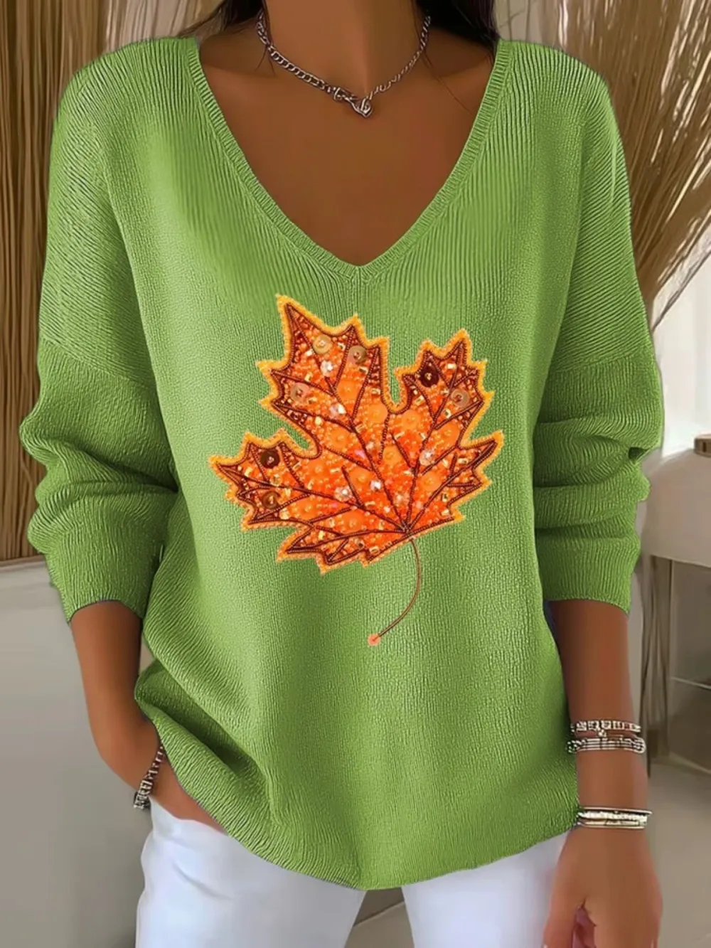 Maple Leaf Casual Sweater