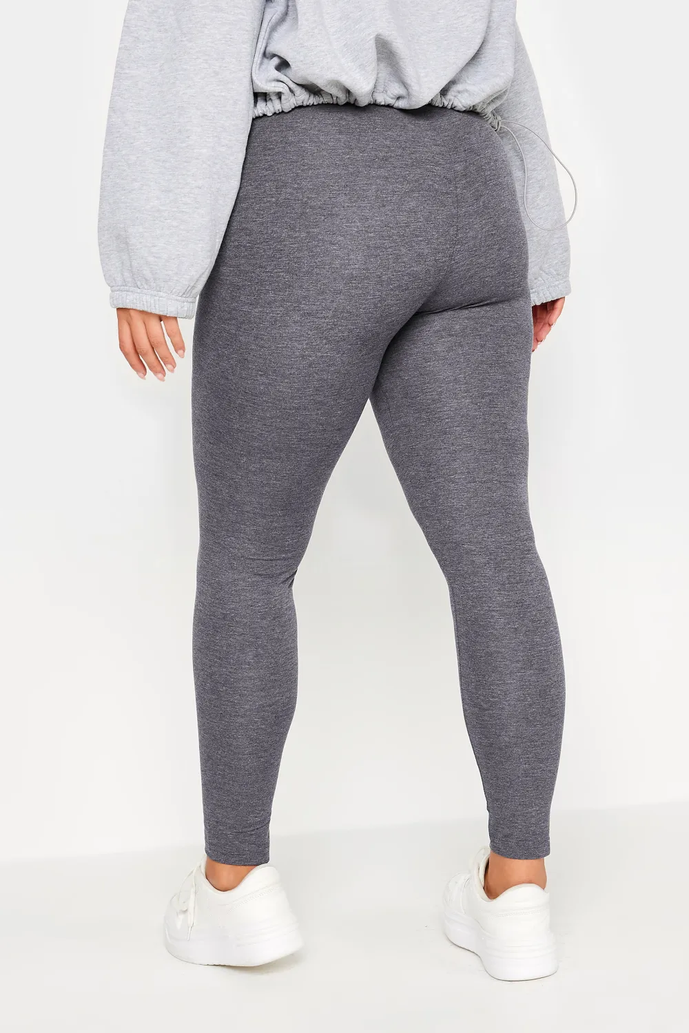 YOURS FOR GOOD RECYCLED Curve Black Stretch Viscose Leggings
