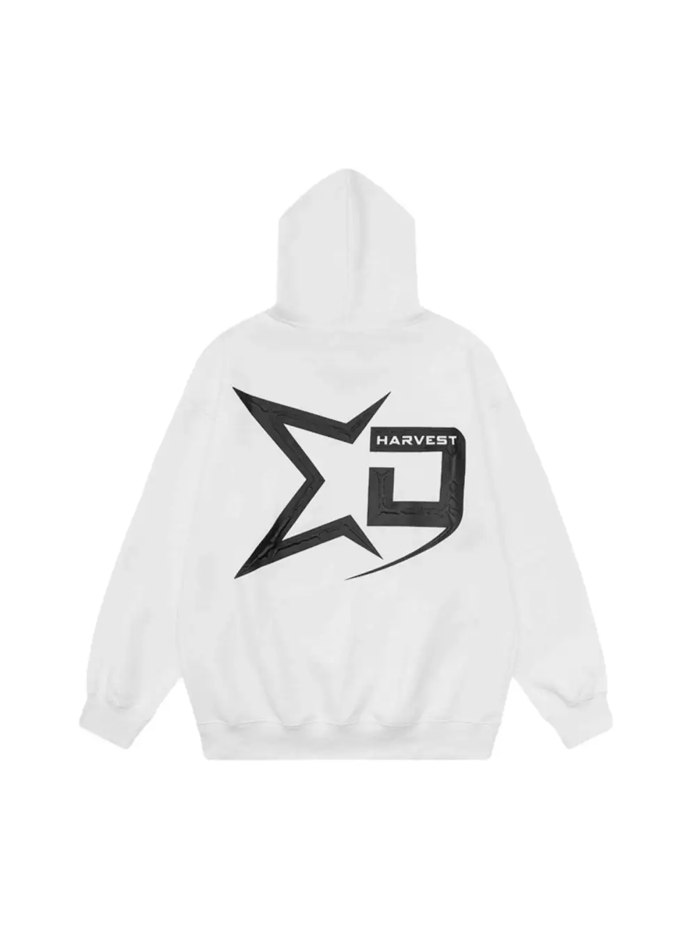 Pentagram Print Hooded Sweatshirt - 2075