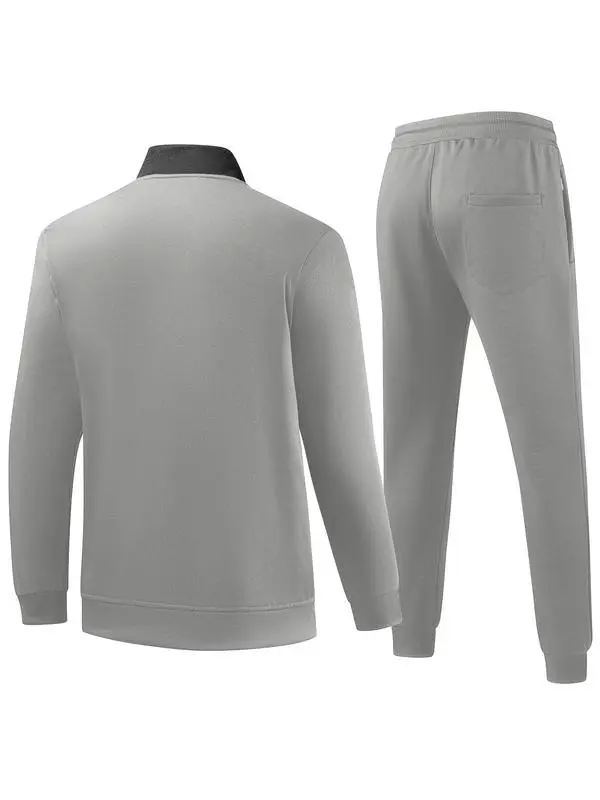 Men’s 2-Piece Sportswear Set – Zip Jacket & Drawstring Pants