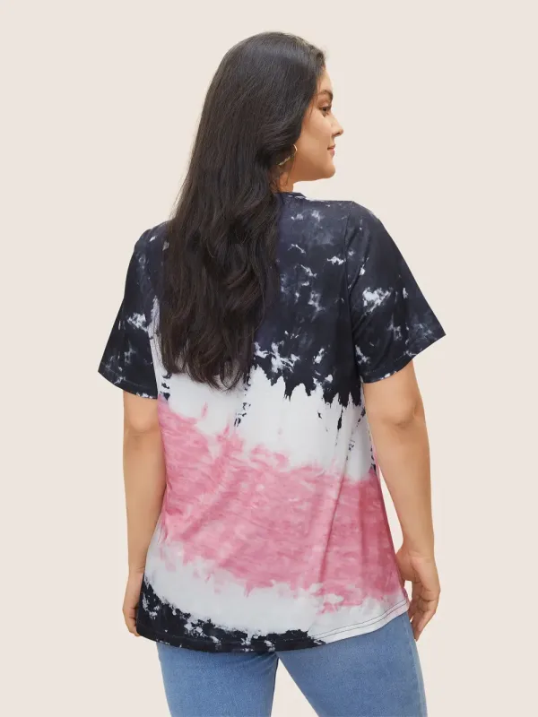 Tie Dye Round Neck T-shirt
