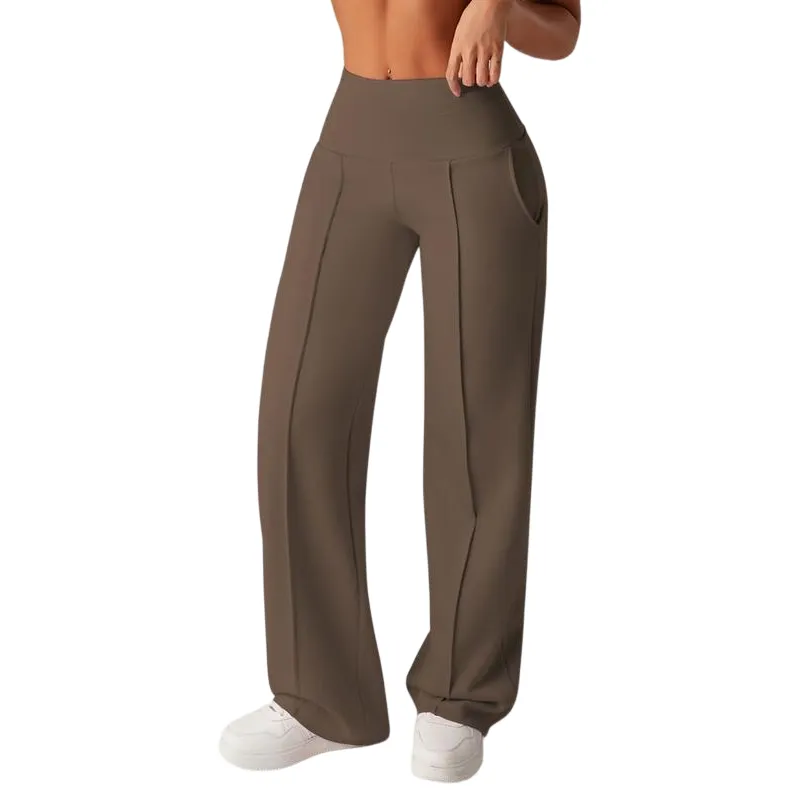 Women's Plain Loose Straight Leg Pants