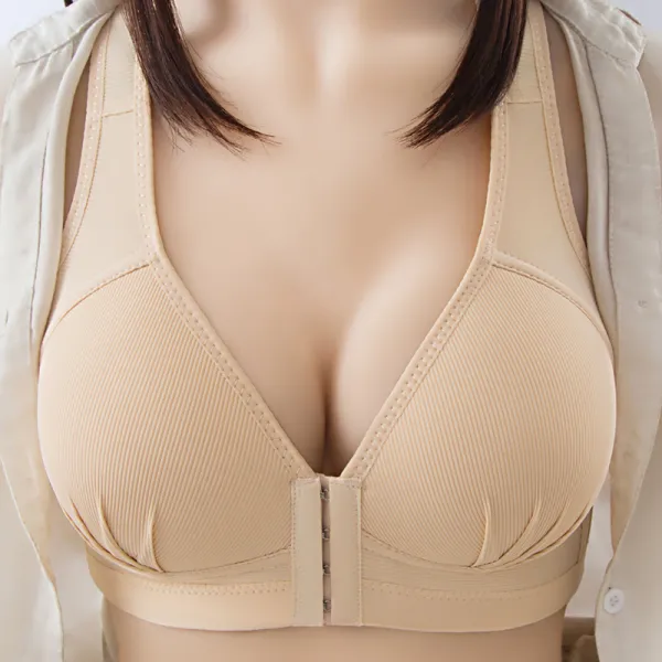 🔥 Plus Size Cotton Front Buckle Bra(50% OFF!FREE SHIPPING)