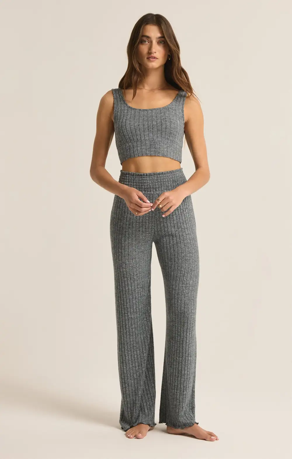 Dawn Smocked Rib Pant