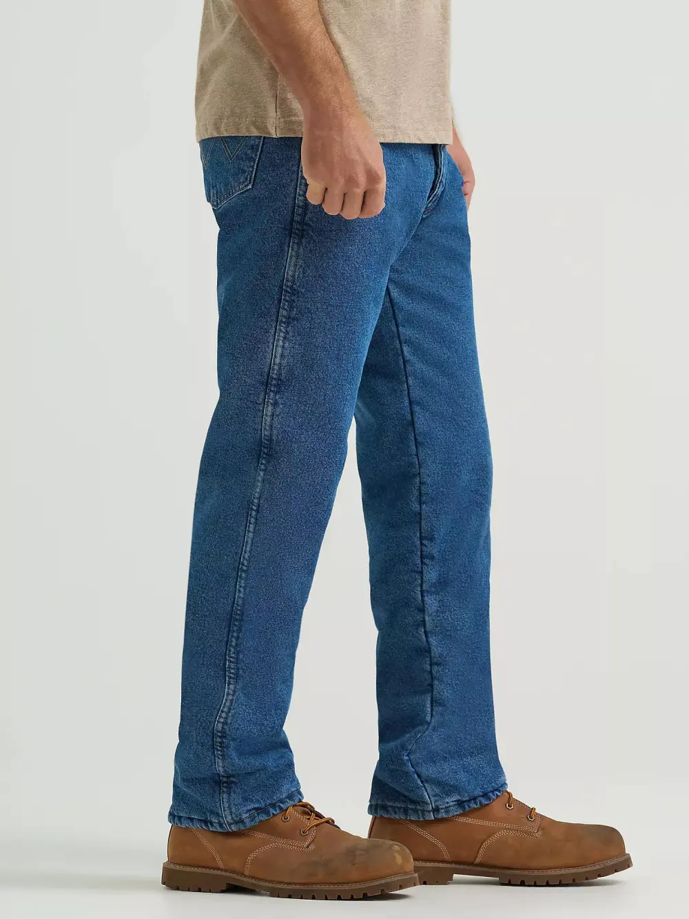 WRANGLER RUGGED WEAR THERMAL JEAN IN STONEWASHED