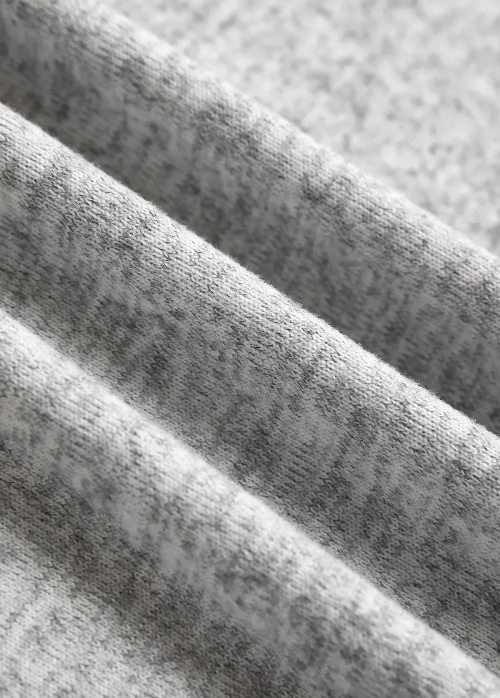 Light Grey Button Long Sleeve V Neck T Shirt