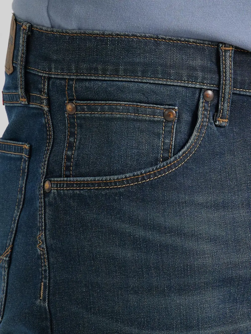 MEN'S WRANGLER FIVE STAR PREMIUM ATHLETIC FIT JEAN IN CHOCOLATE CHIP