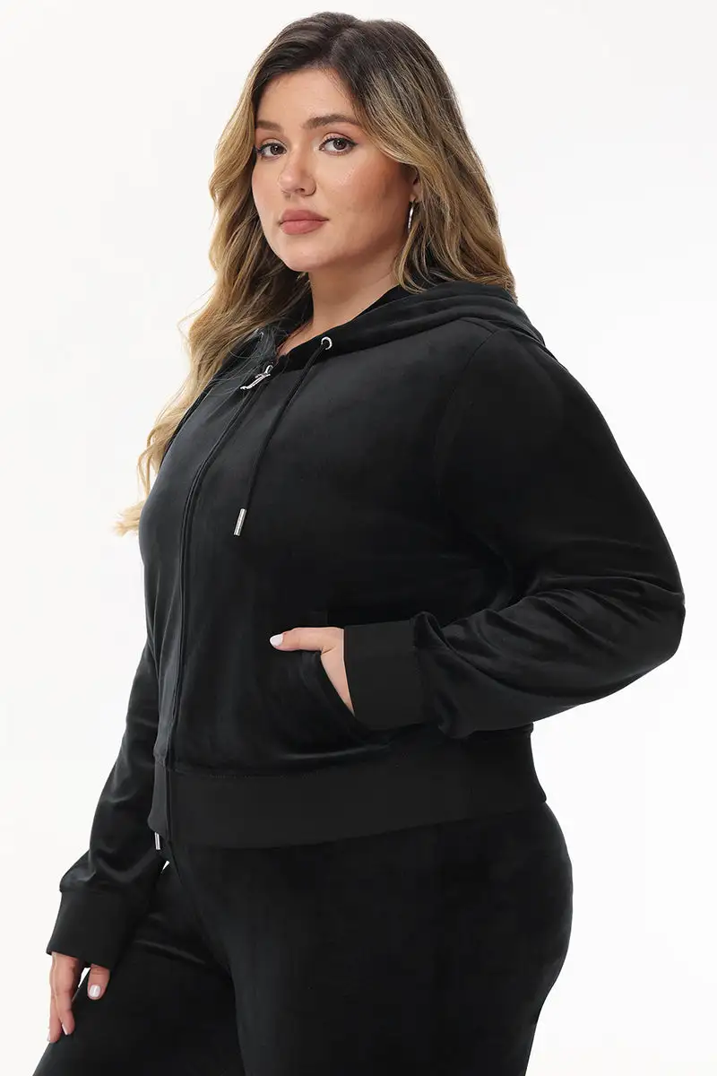 Bride Big Bling Velour Hoodie