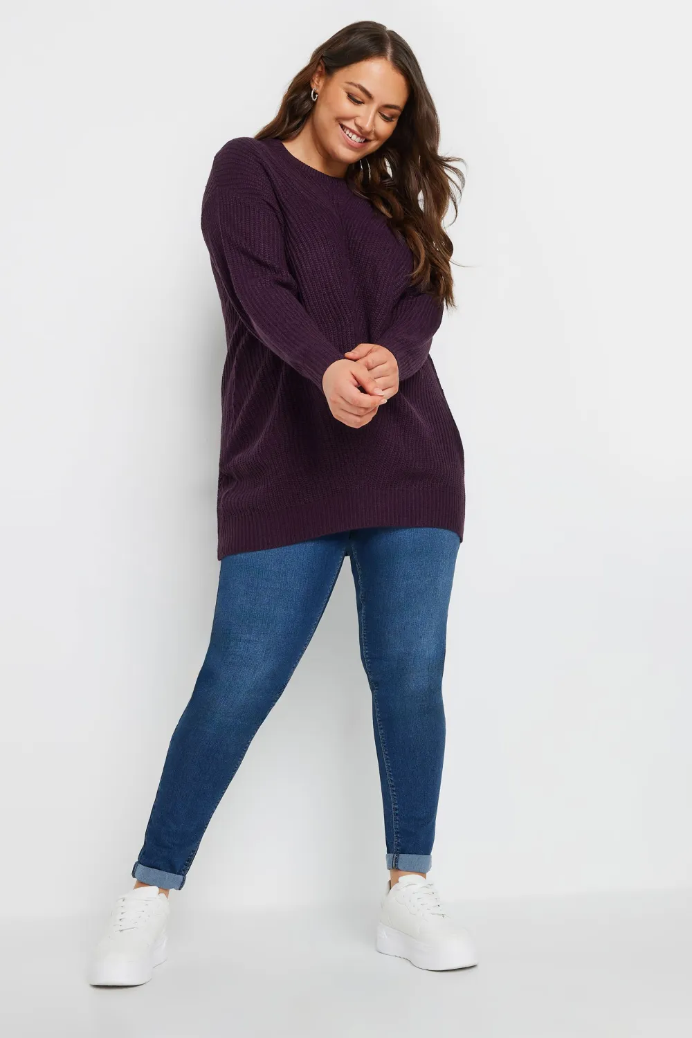 YOURS Curve Pink Essential Knitted Jumper