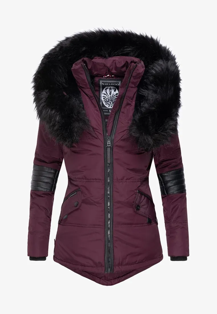 Winter short  parka coat black