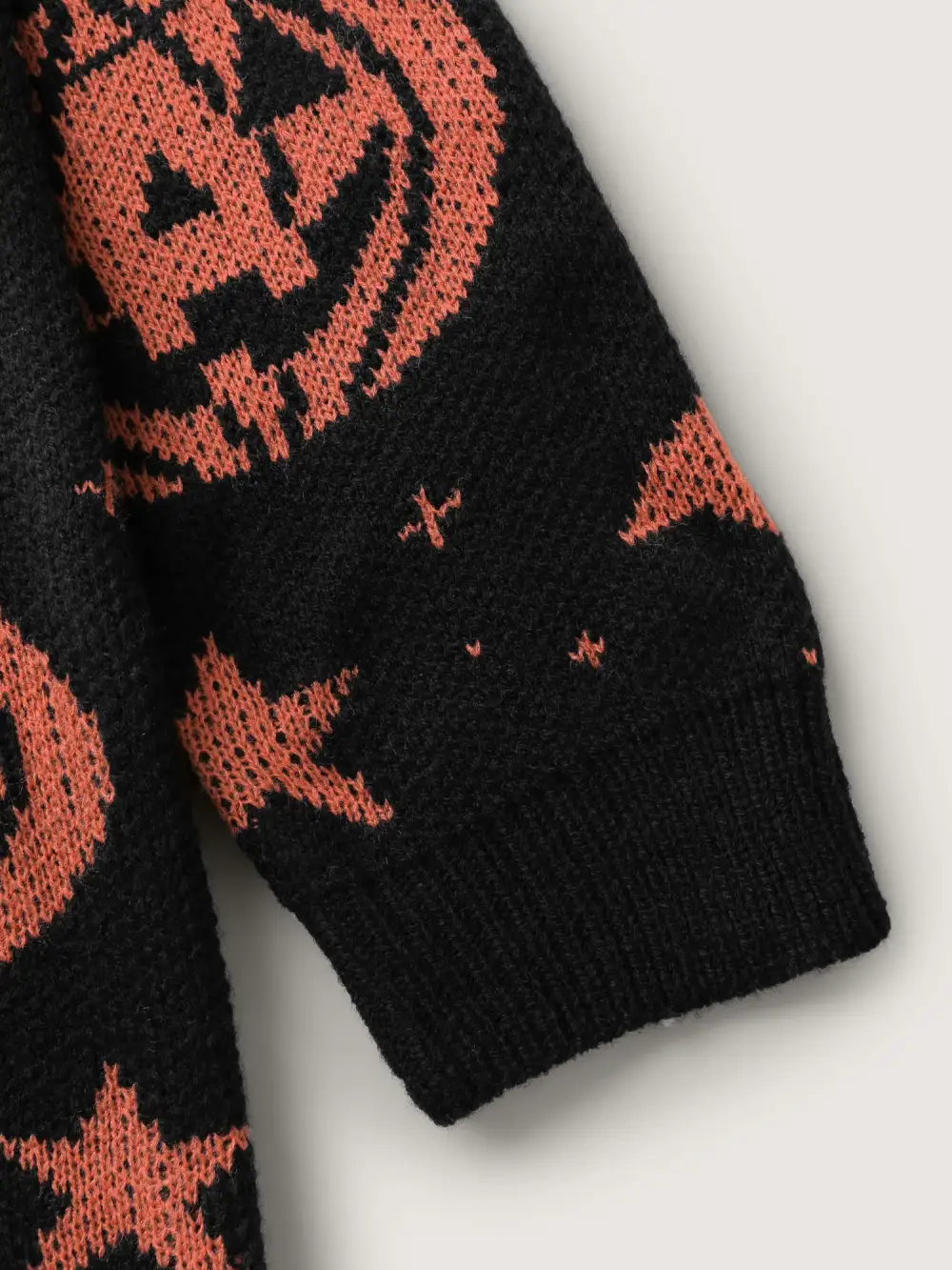 Halloween Pumpkin Print Crewneck Pullover