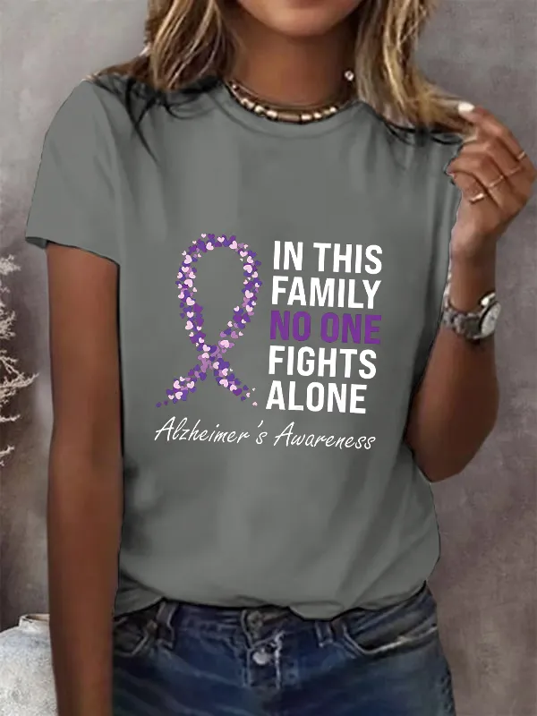 Women'S Casual Print Short Sleeve T-Shirt