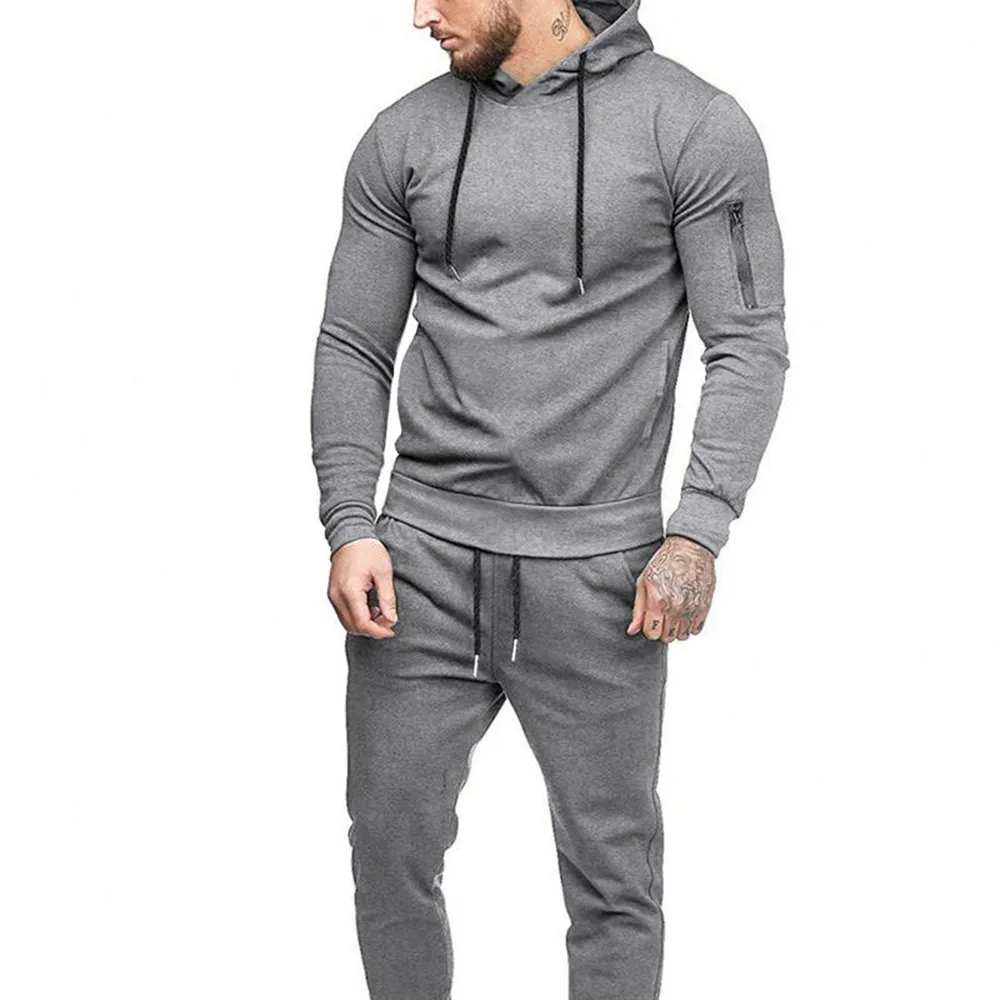Men's Tracksuit 2 Pack Hooded Athletic Sweatsuits