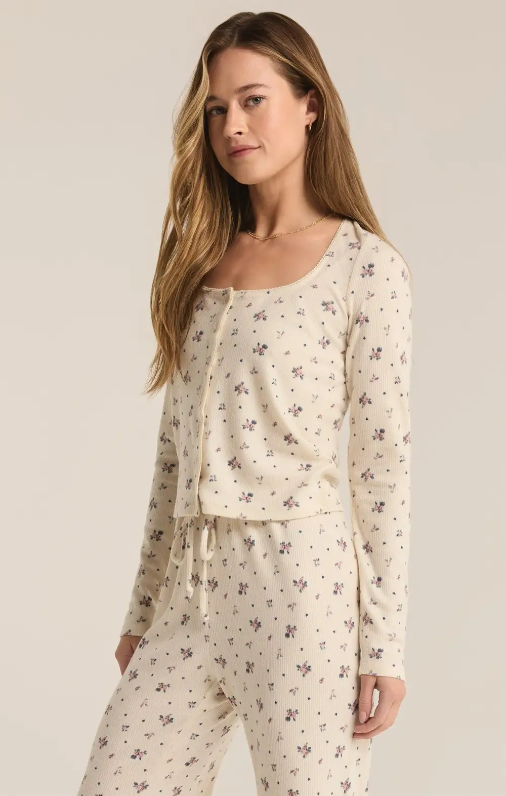 Tess Rosebud Long Sleeve Top