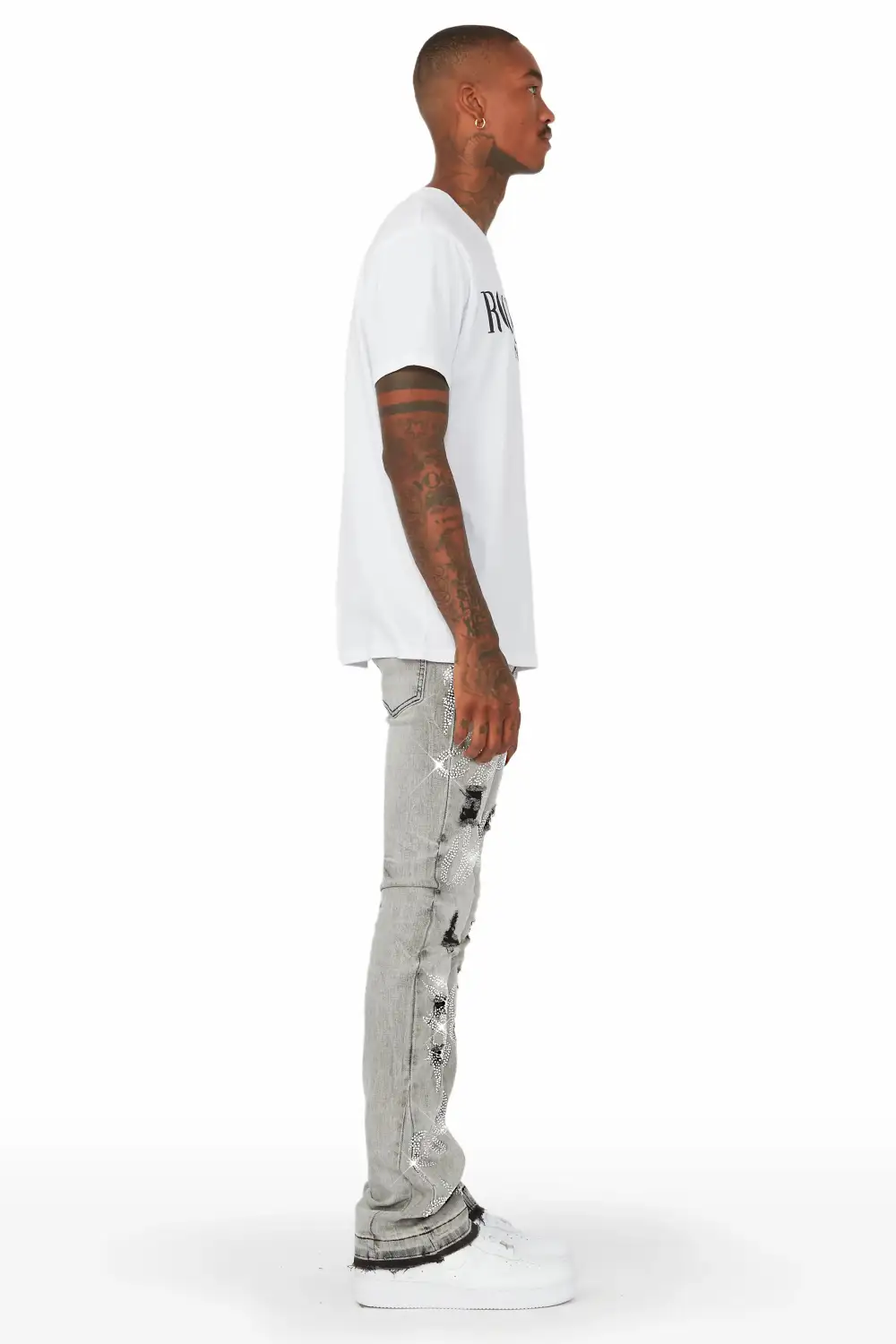 Cato Graphic Flare Jean- Grey