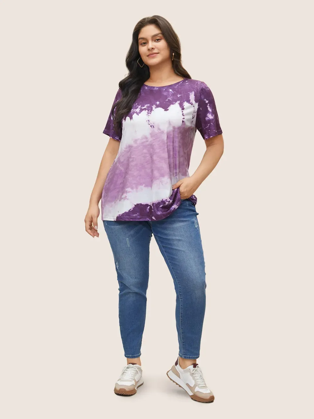 Tie Dye Round Neck T-shirt