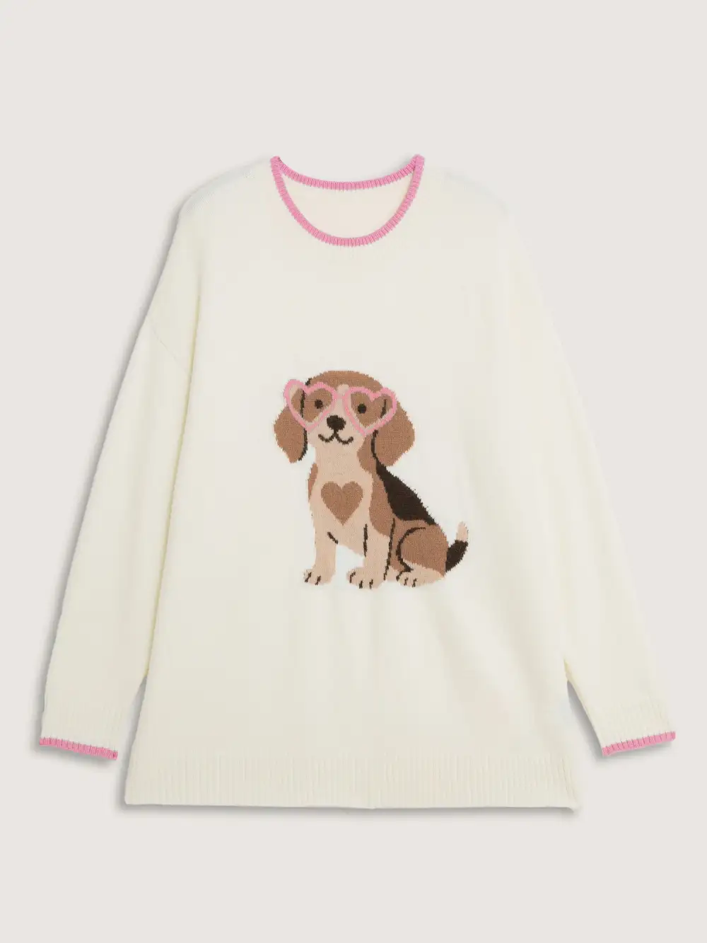 Cute Pet Pattern Jacquard Pullover