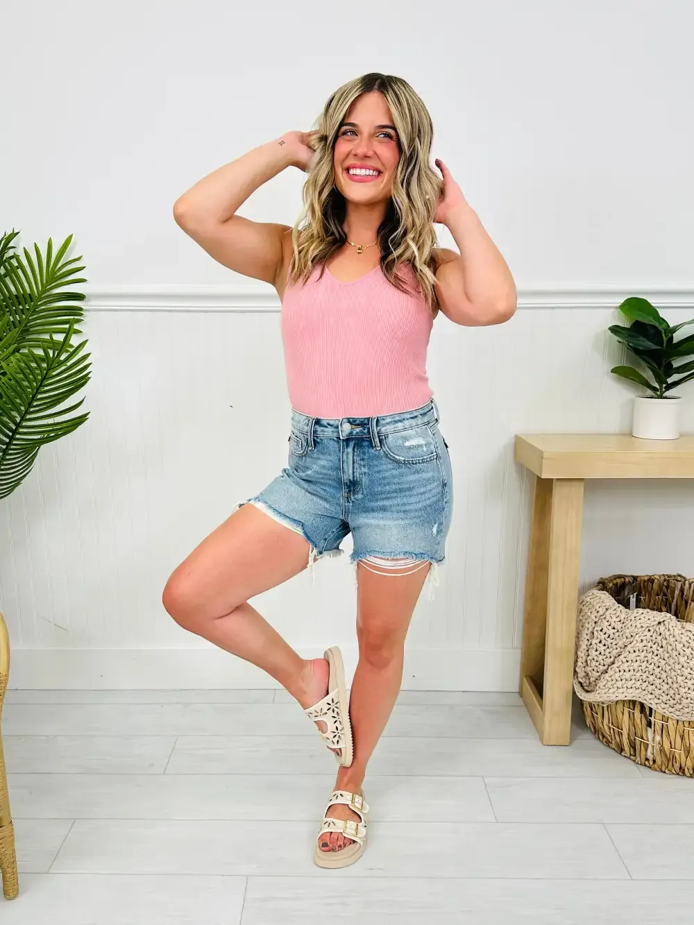 Judy Blue Chic & Sleek Cut Off Rigid Magic Shorts