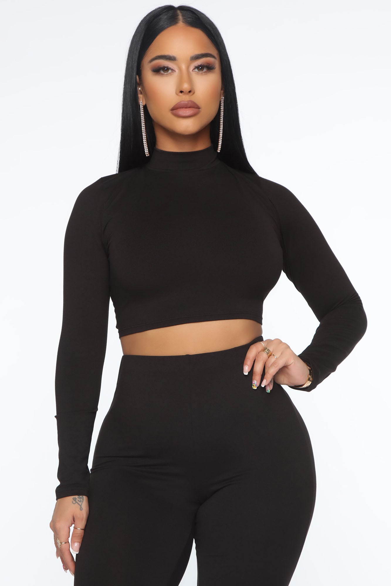 Meet At My Favorite Spot Legging Set - Black