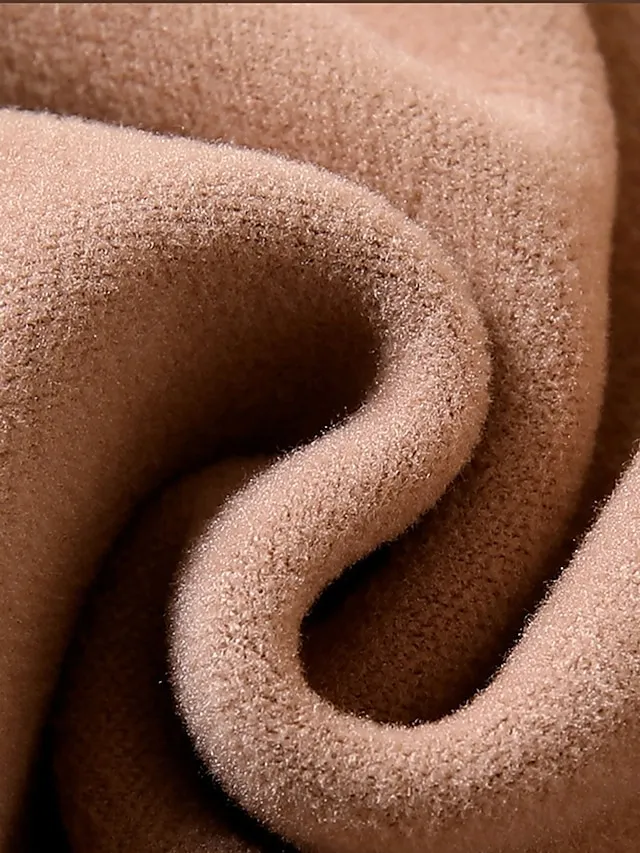 Women's Sweatshirt Sherpa Fleece Lined Plain Warm Daily Fuzzy Black Yellow Pink Casual High Neck Long Sleeve Fleece lined Micro-elastic Fall & Winter
