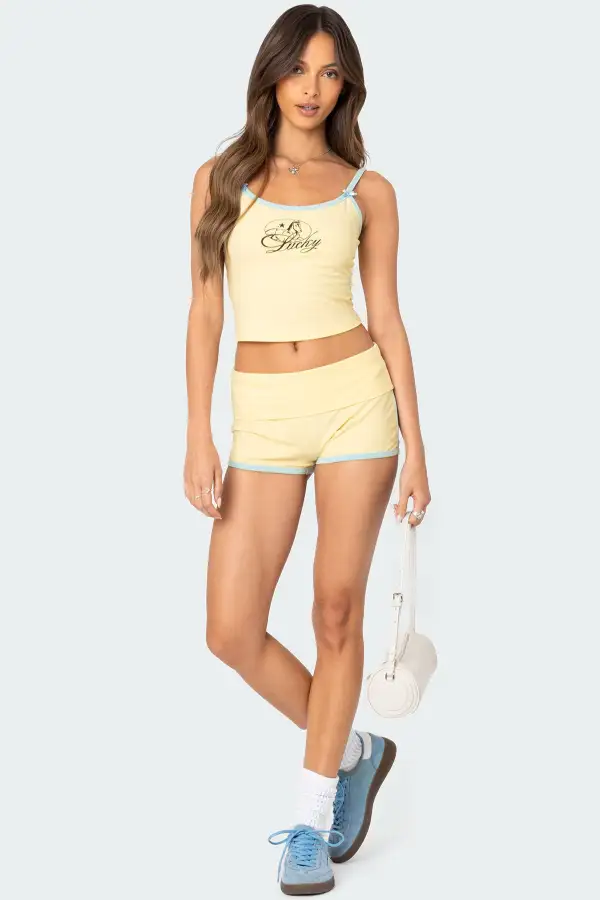 Lucky Contrast Tank Top