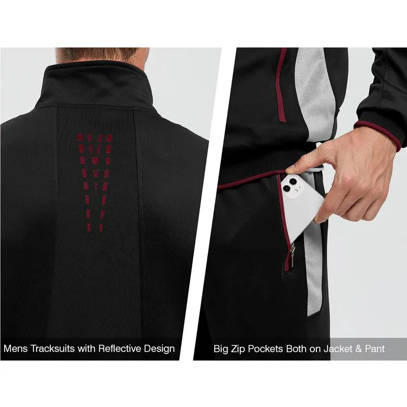 Men’s 2-Piece Tracksuit – Full Zip Jogging Set for Fall & Winter