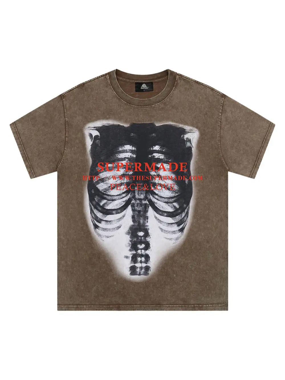 Skull Image Street Hip-Hop T-shirt - 2131