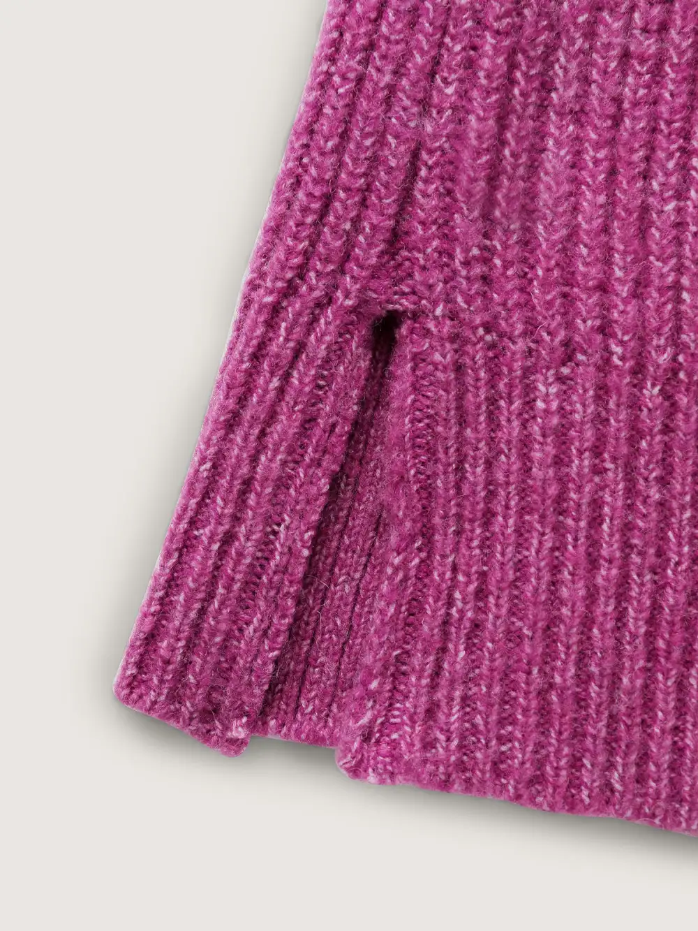 Textured Half Zipper Lapel Collar Pullover