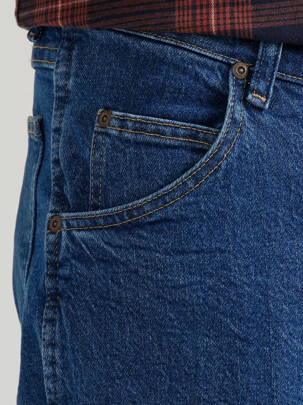 WRANGLER COMFORT SOLUTIONS SERIES COMFORT FIT JEAN IN DARK FLEX