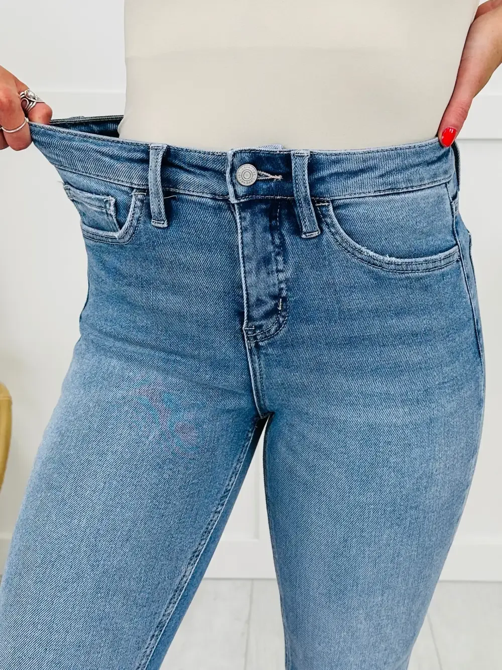 Dreaming of Summer Tummy Control Capri Jeans
