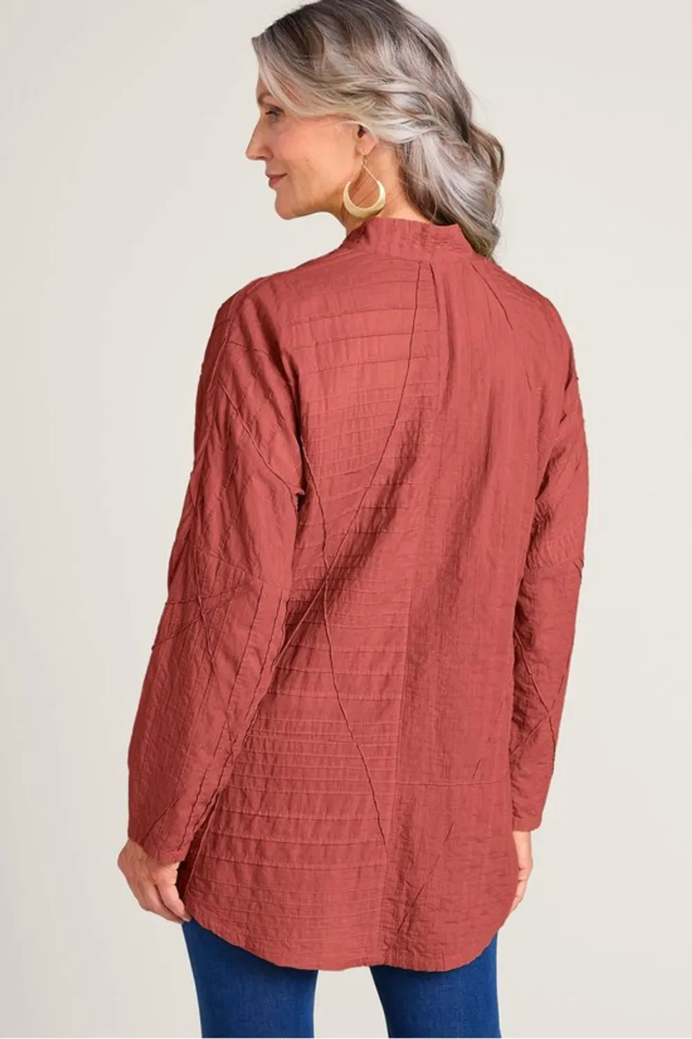 Studio Abstract Long Sleeve Big Shirt