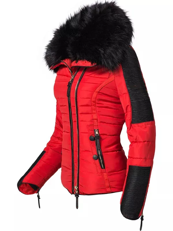 Ladies hooded warm winter jacket