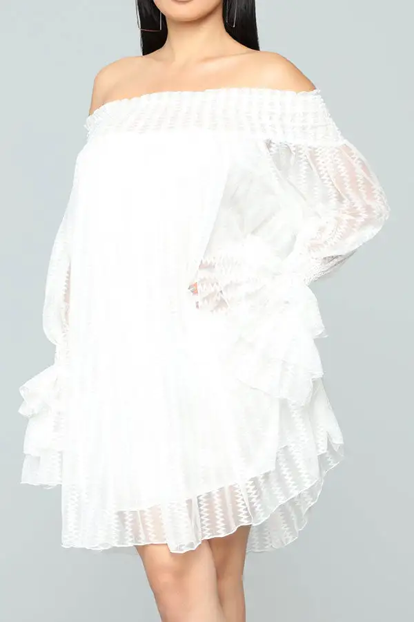  Glamorous Off Shoulder Mini Dress
