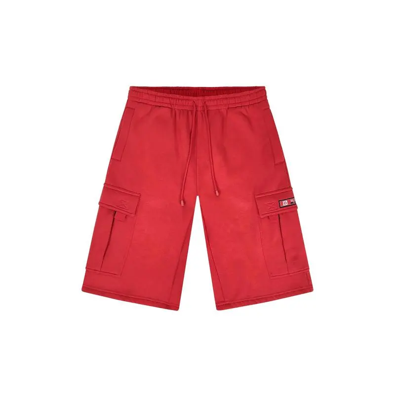 Baggy Fit Men’s Fleece Shorts with Functional Cargo Pockets