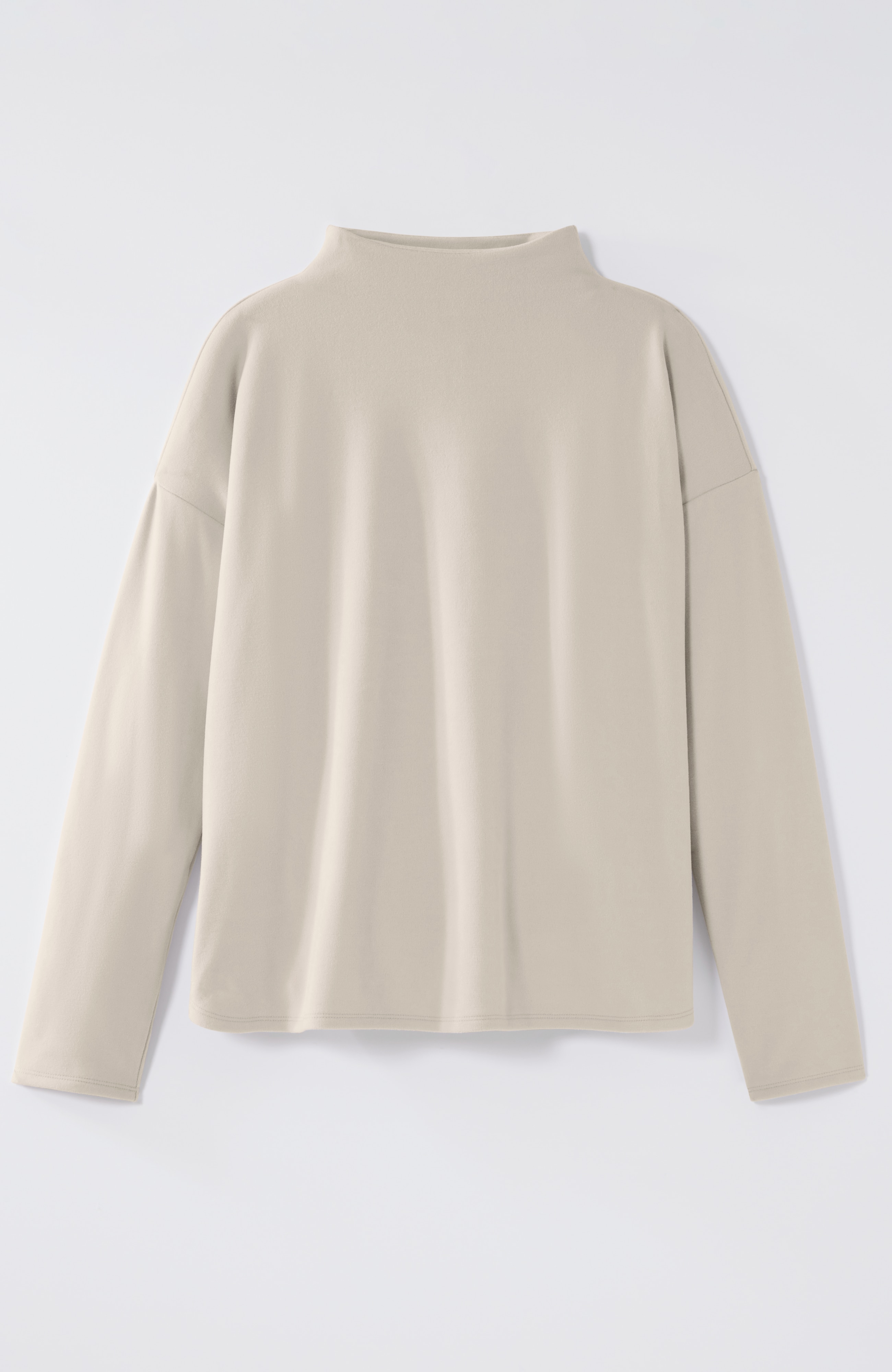 Fit Microfleece Funnel-Neck Top