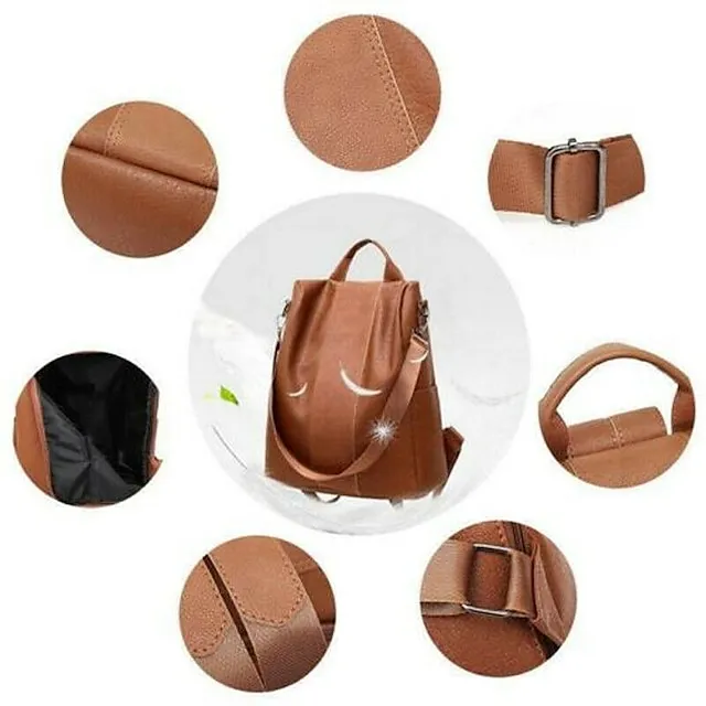 Men's Women's Handbag Nylon PU Leather Daily Holiday Zipper Adjustable Large Capacity Waterproof Solid Color Black Brown