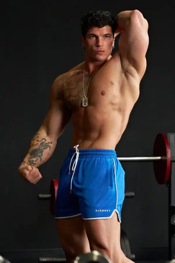 1037 - Mesh Bodybuilding Shorts