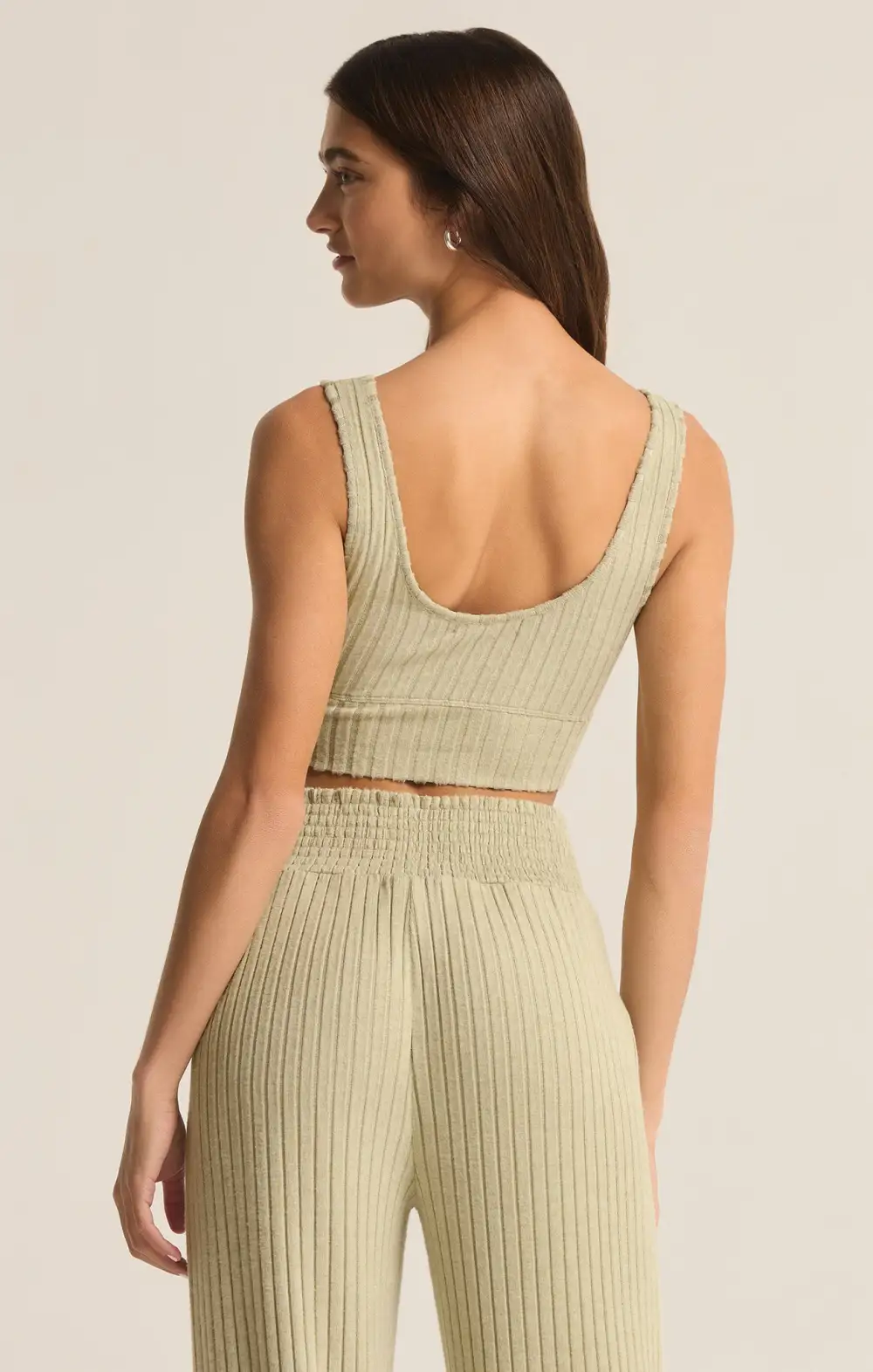 Zoe Silky Rib Tank Bra