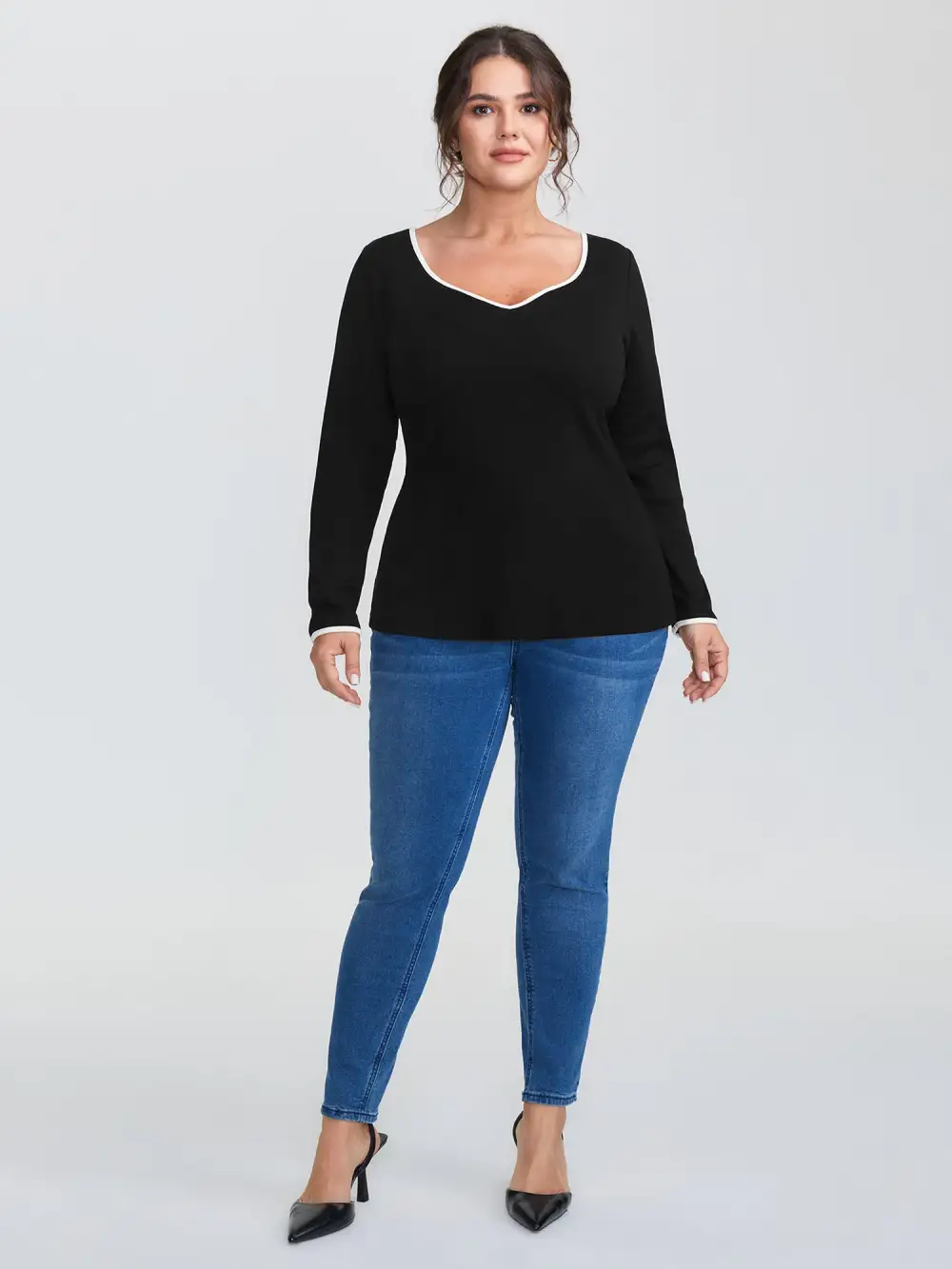 Pure Cotton Ribbed Solid T-Shirt