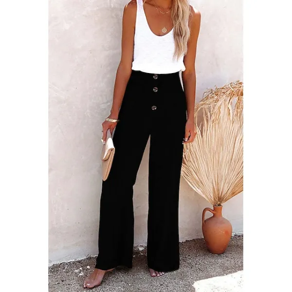 Women's Wide Leg Cotton Linen