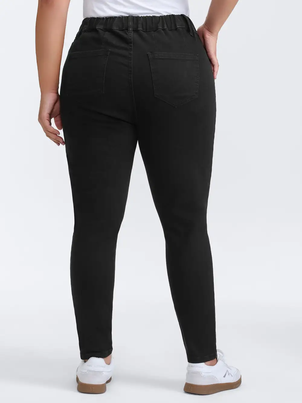 Supersoft Waist Drawstring Skinny-Fit Jeans