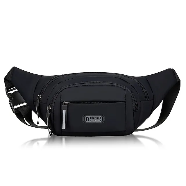Women's Crossbody Bag Shoulder Bag Belt Bag Nylon Outdoor Shopping Holiday Zipper Large Capacity Waterproof Lightweight Solid Color Black Blue Green