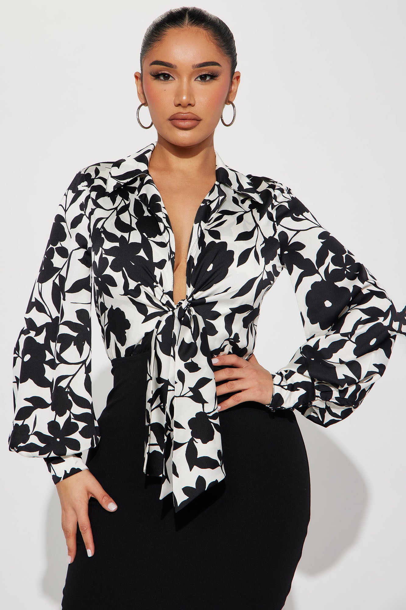 Lunch Date Dress - Black/White