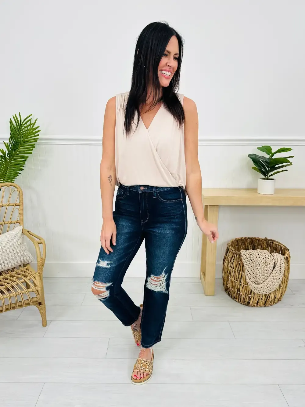 Judy Blue On Top Of The Trend Straight Jeans