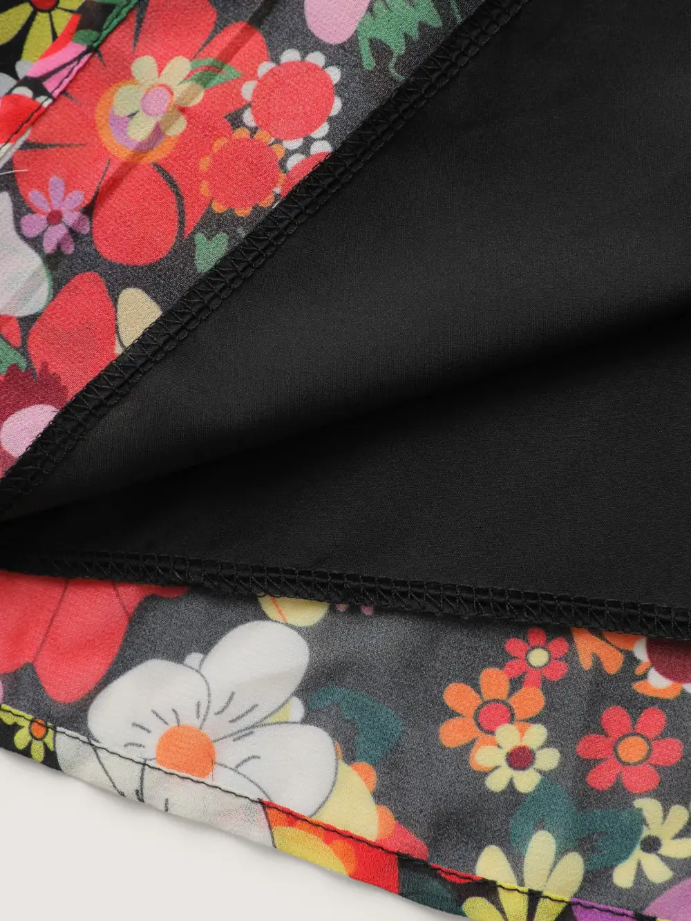 Floral Shirred Pockets Stretchy Waist Midi Dress