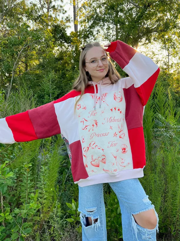 Red Streetwear Leisure Hoodie Sweatshirts