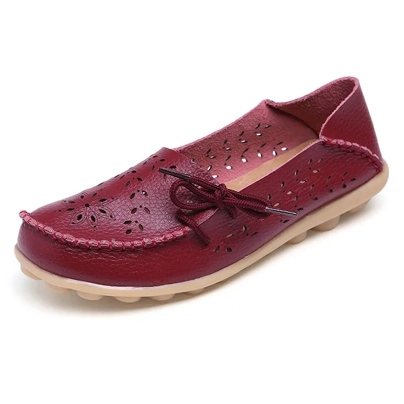 New Hollow Leather Casual Shoes